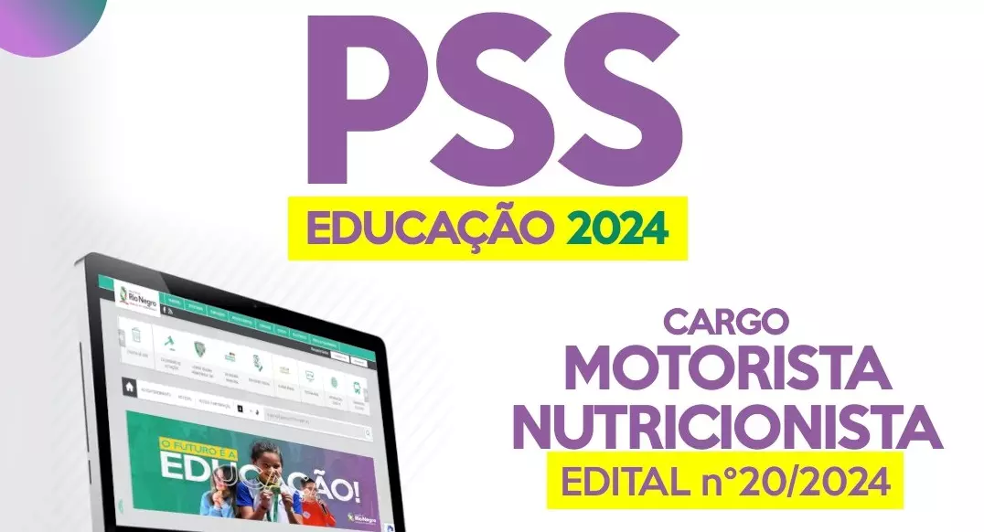 Educação de Rio Negro abre PSS para contratação de motorista e nutricionista